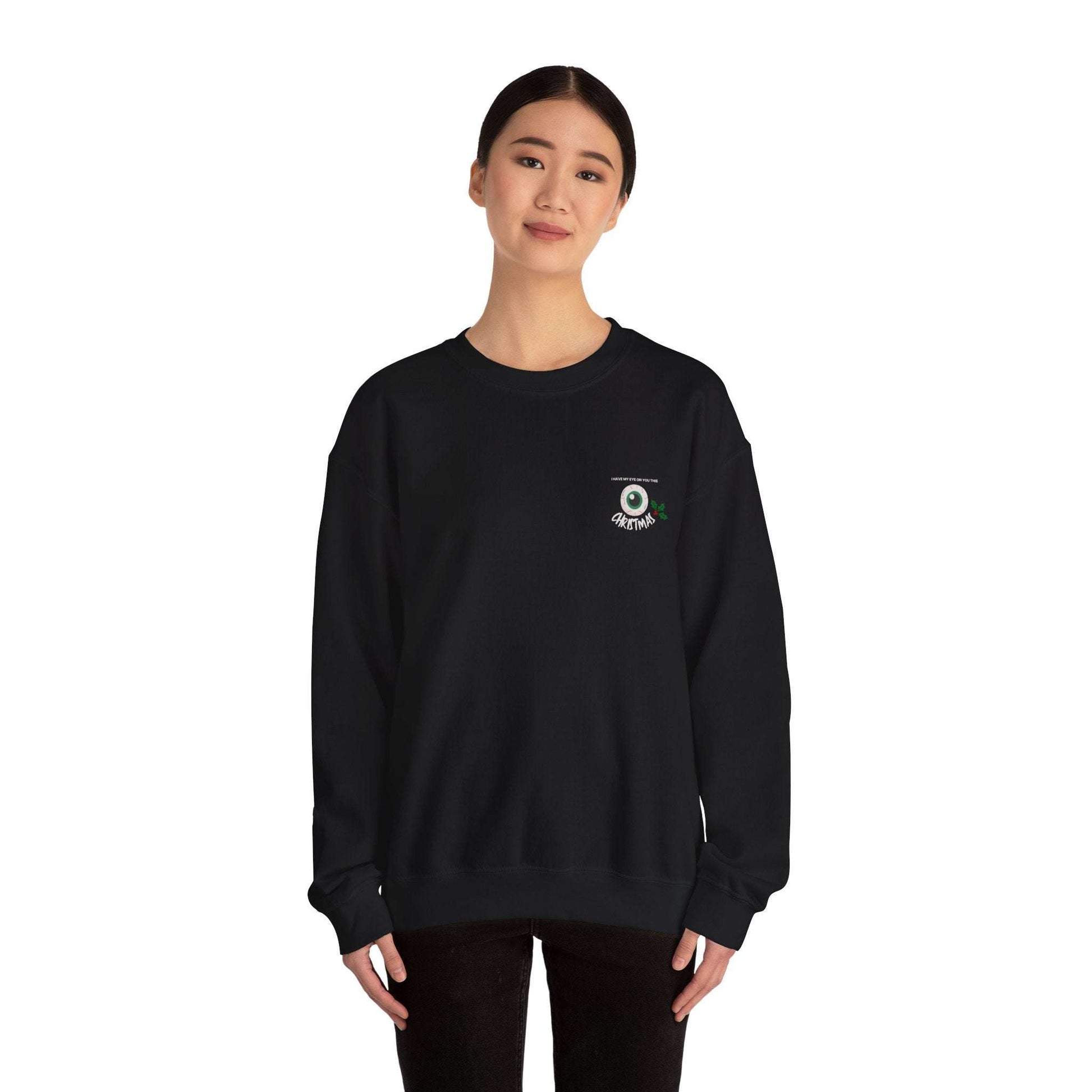 I have My eye on you this Christmas Unisex Heavy Blend™ Crewneck Sweatshirt