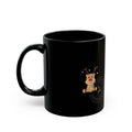 The Reindeer Black Mug (11oz, 15oz)