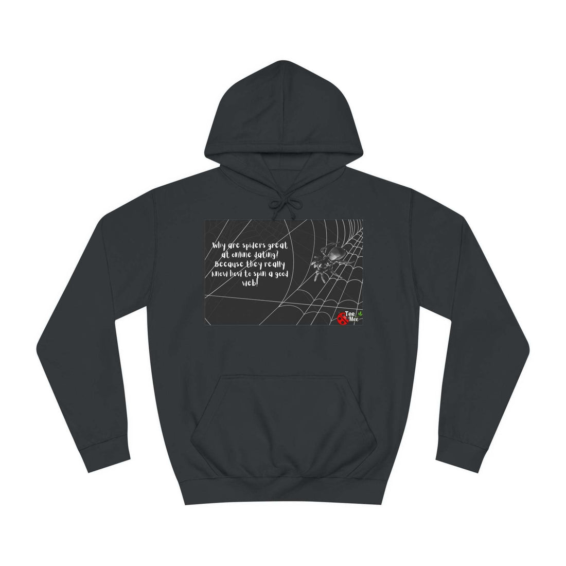 Funny Spider Web Blended Hooded Sweatshirt.