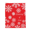 Dreaming of snow Velveteen Plush Blanket