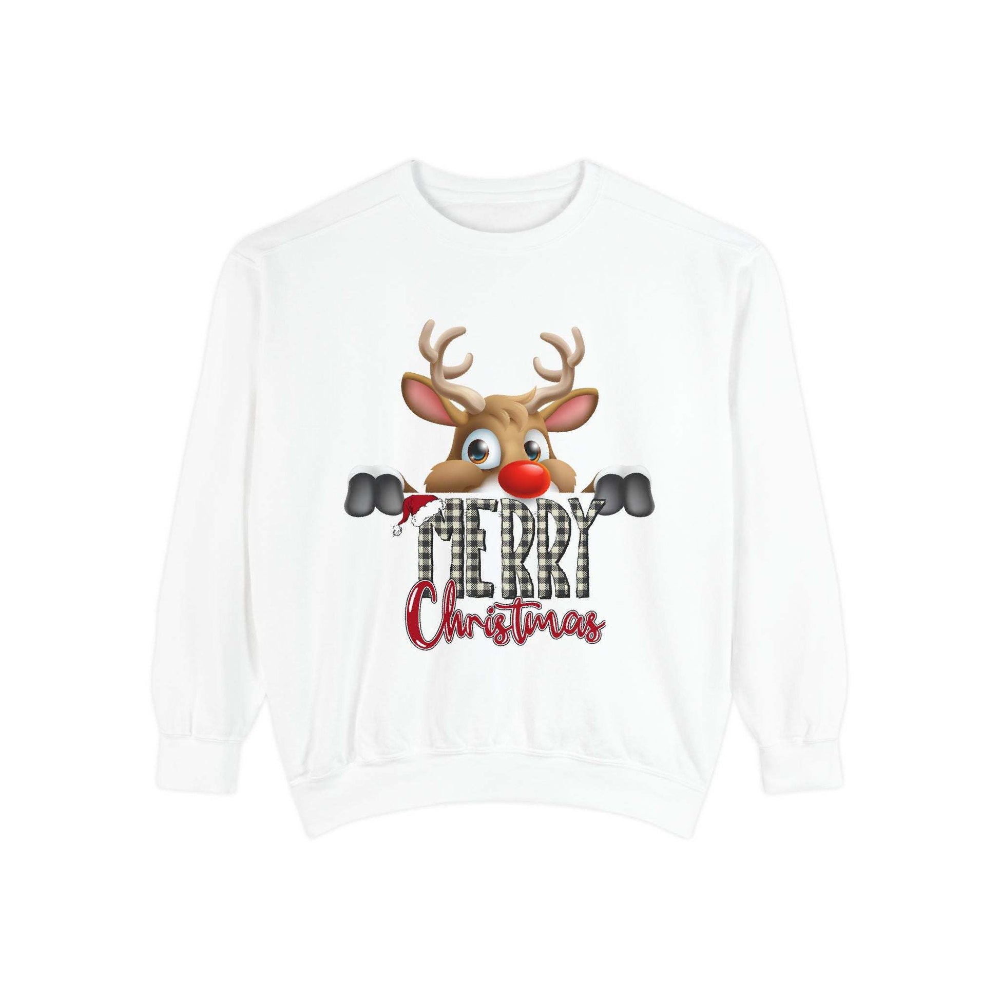 Merry Christmas Unisex Garment-Dyed Sweatshirt